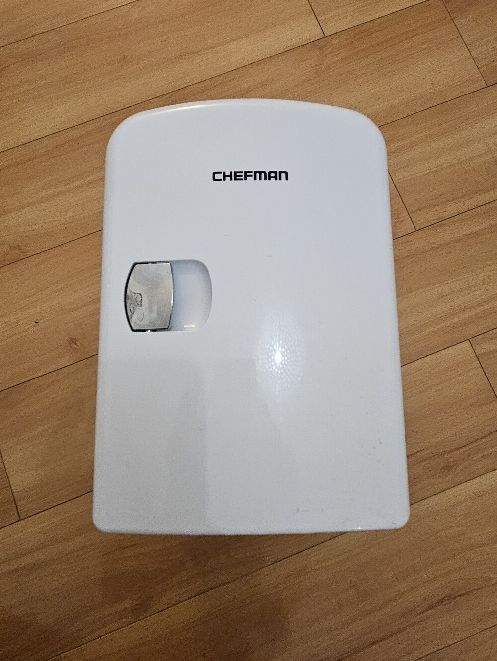 Tiny 5 LB Chefman White Compact Appliance - Countertop Mini Fridge